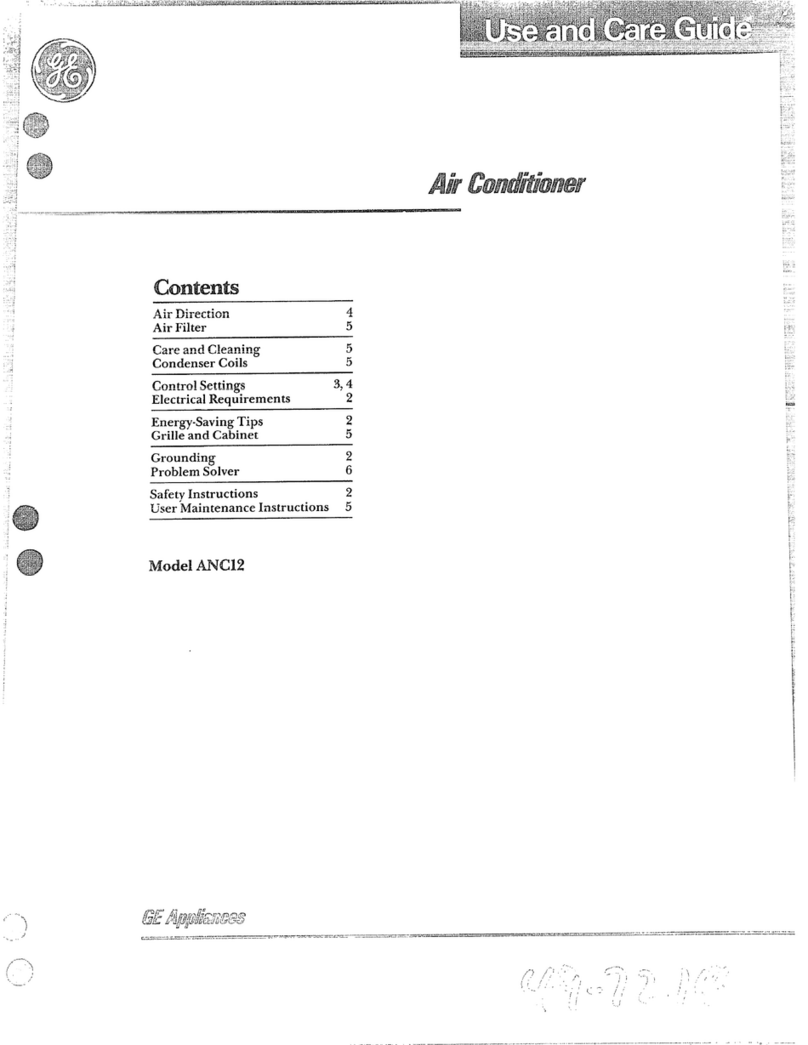 GE ANC12 User manual