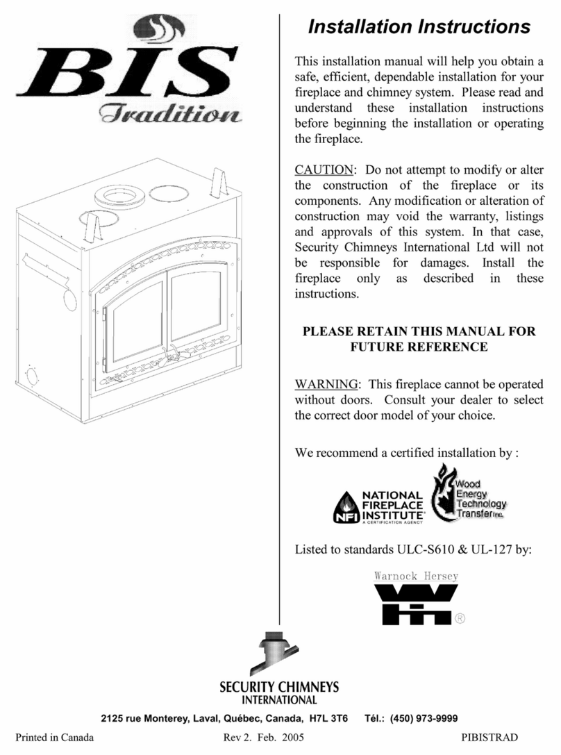 BIS TRADITION installation instructions