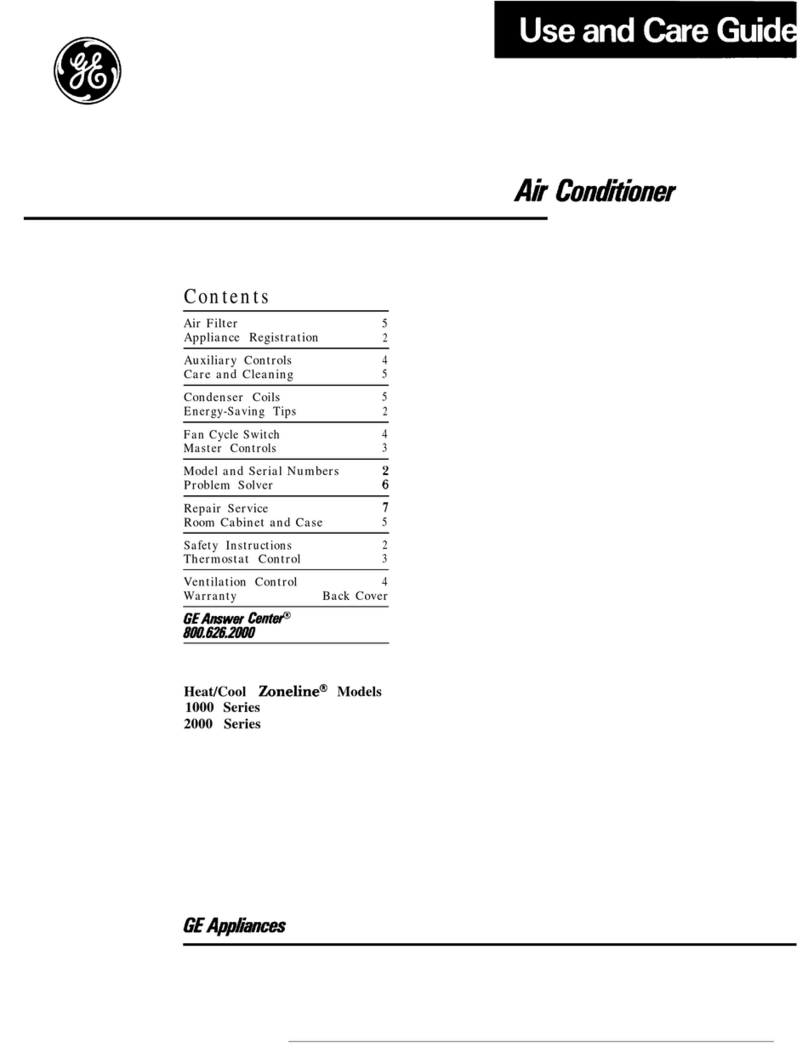 GE Zoneline 1000 Series User manual