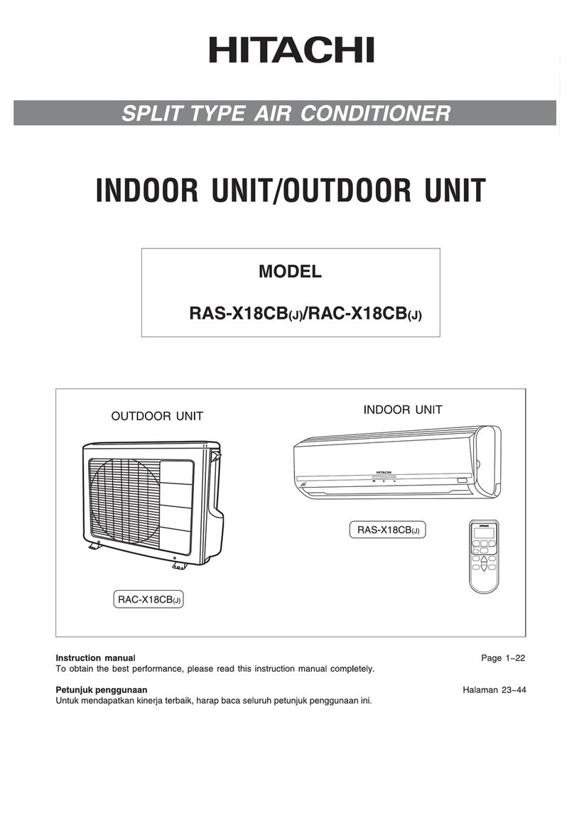 Hitachi RAS-X18CB User manual