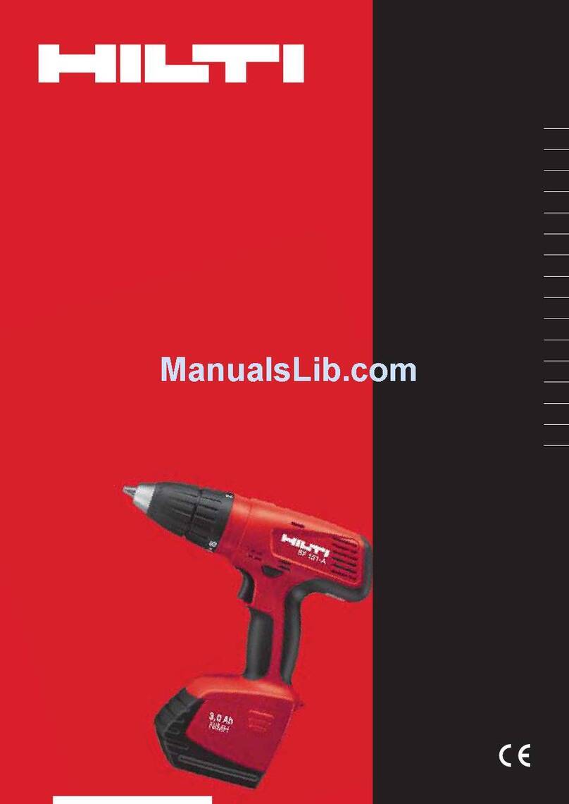 Hilti SF151-A operating instructions