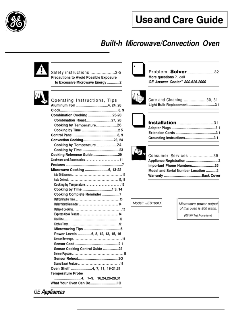 GE JEB1090 User manual