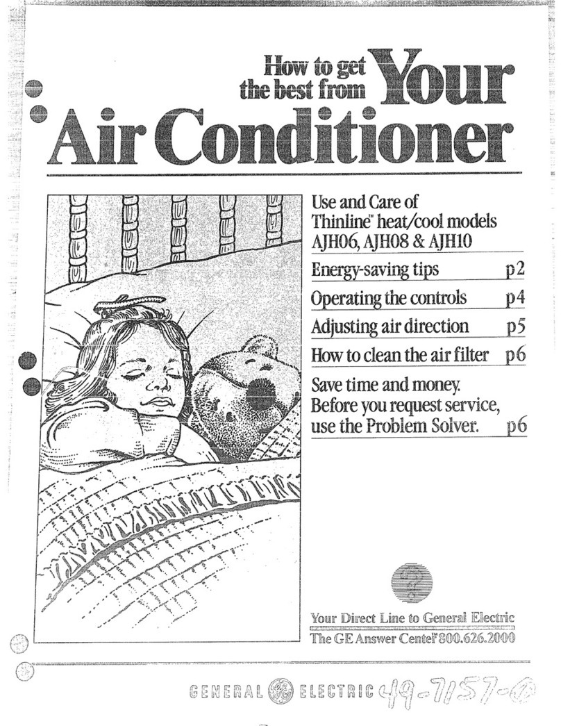 GE Thinline AJH06 Installation instructions GE Thinline AJH06 Installation instructions