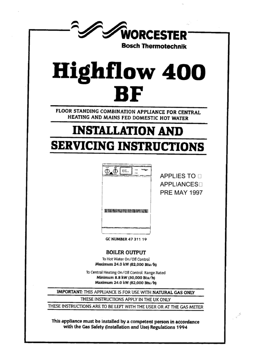 Worcester Highflow 400 BF Installation and Servicing Manual