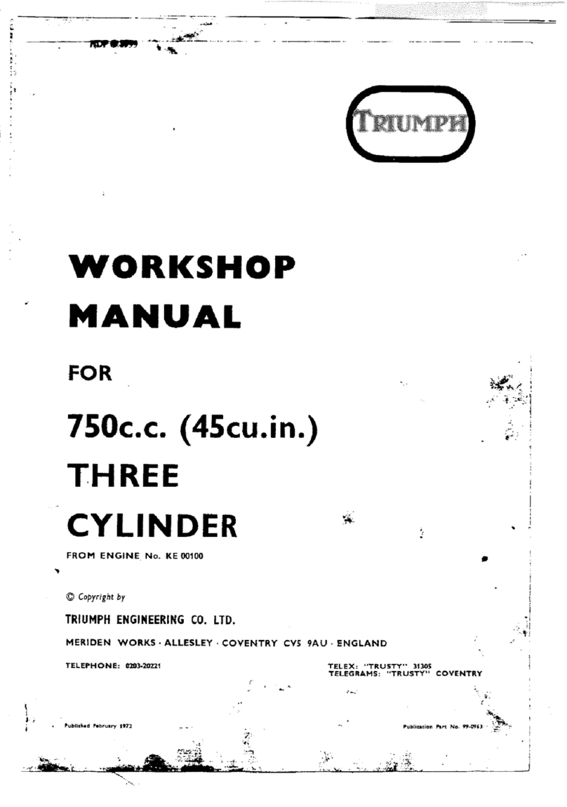 Triumph Trident T150R Workshop manual