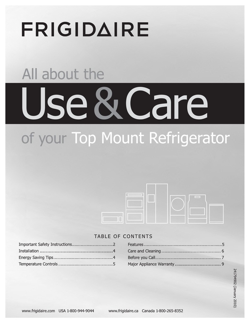 Frigidaire FFPT10F3MM Use & care manual