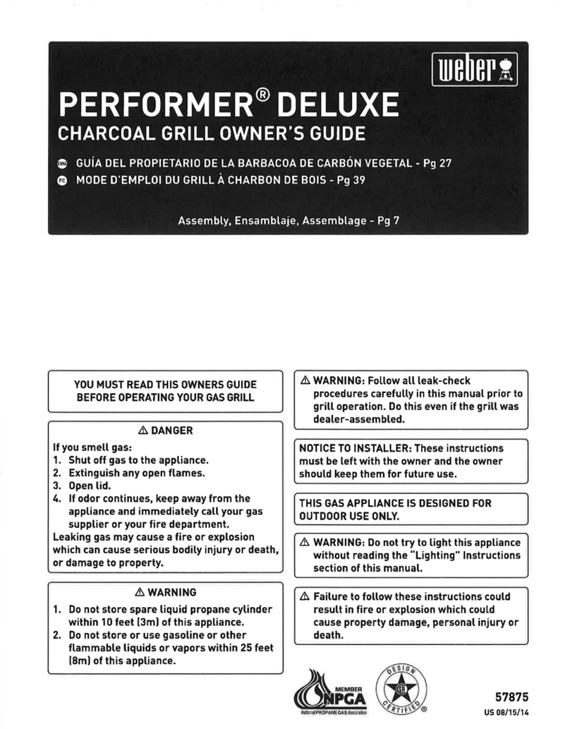 Weber performer deluxe owner's guide