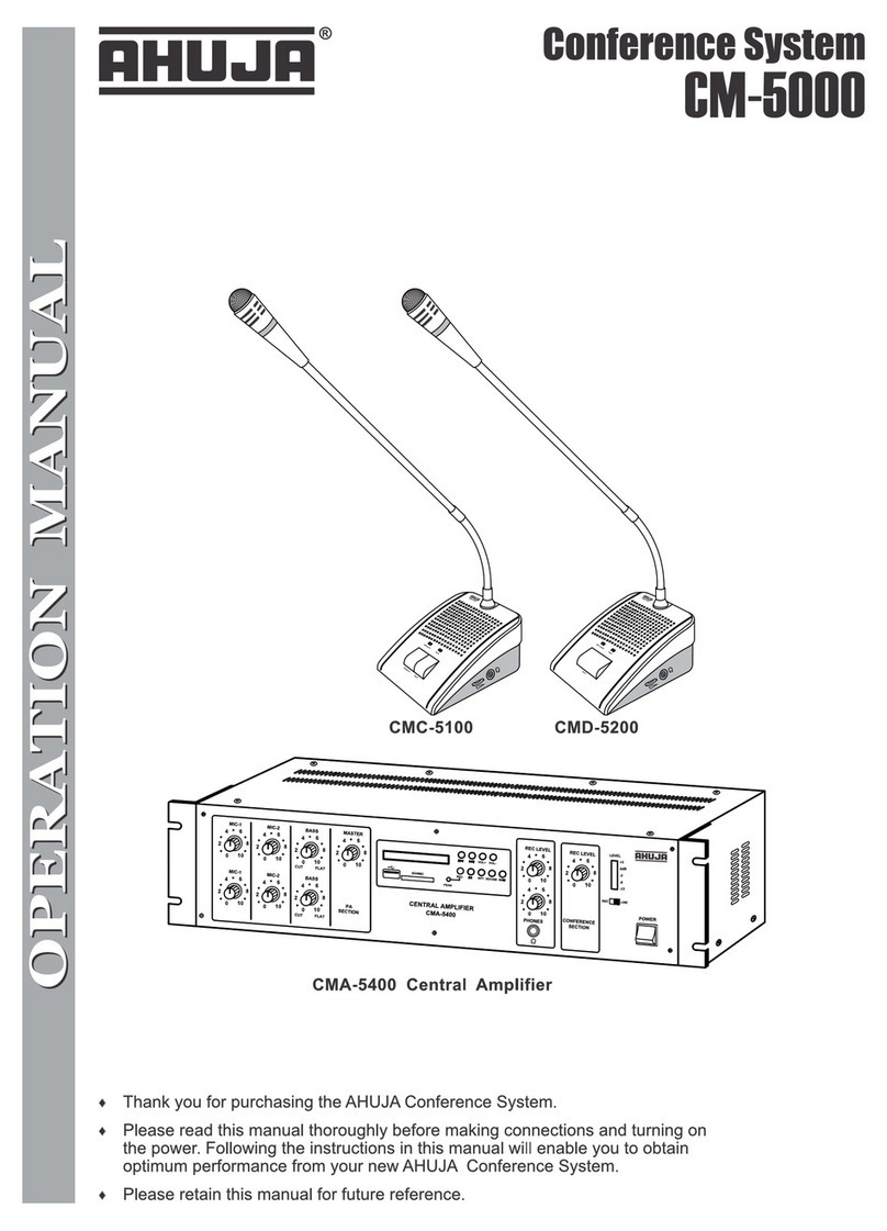 Ahuja CM-5000 Operation manual