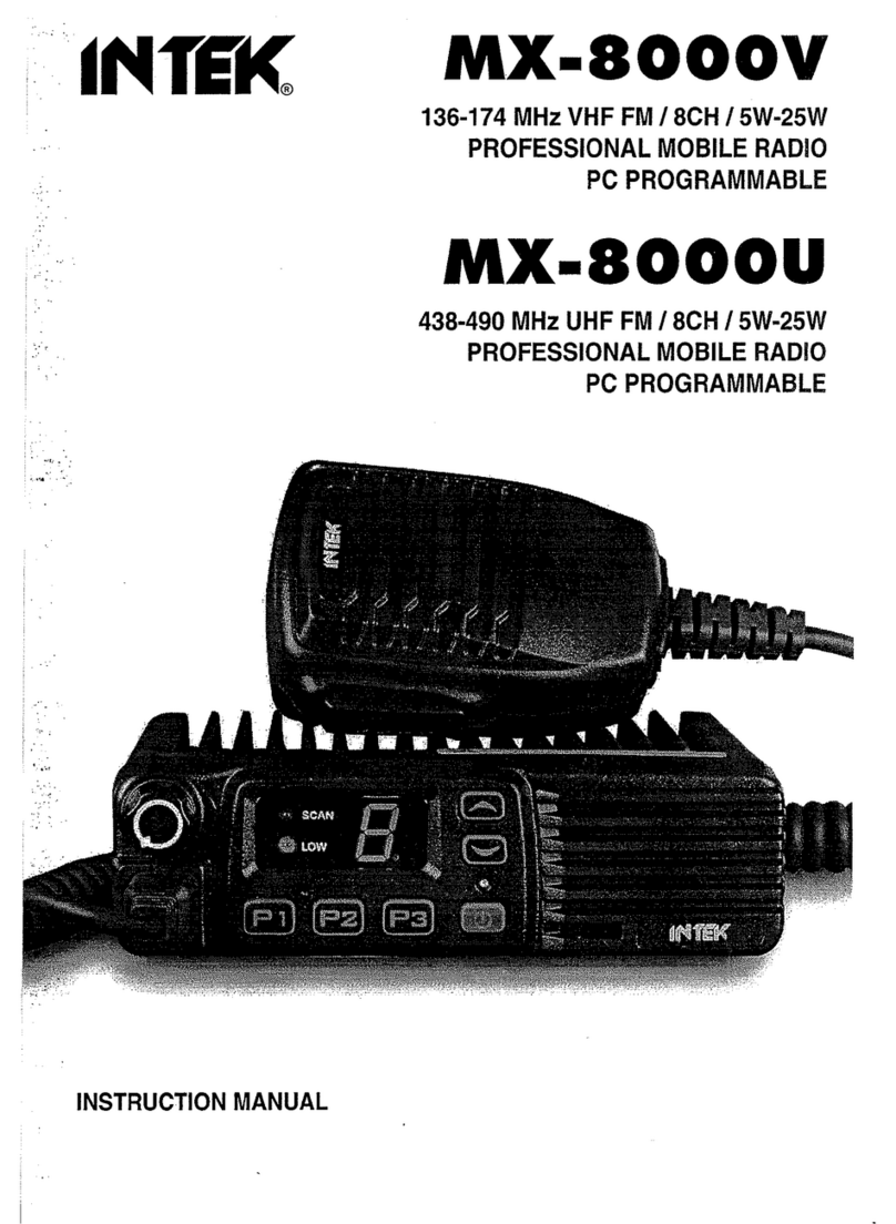 Intek MX-8000V instruction manual