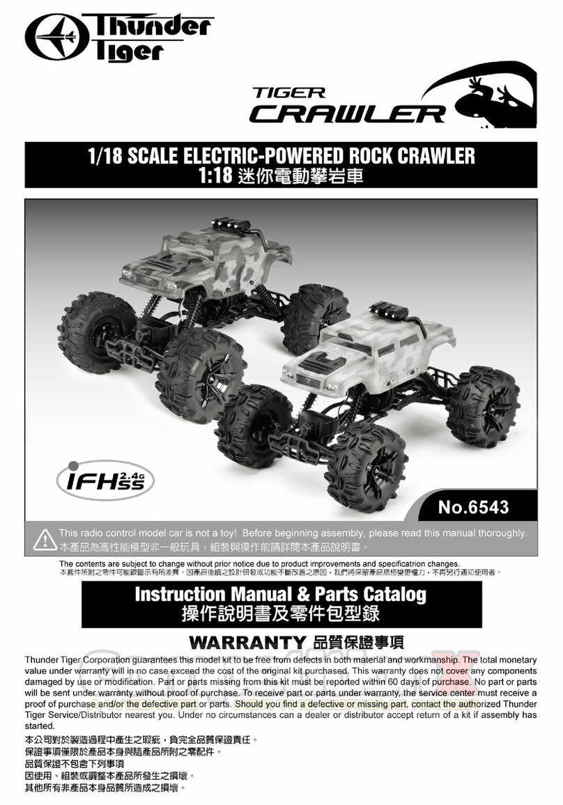 THUNDER TIGER Tiger Crawler 6543 Instruction manual & parts catalogue