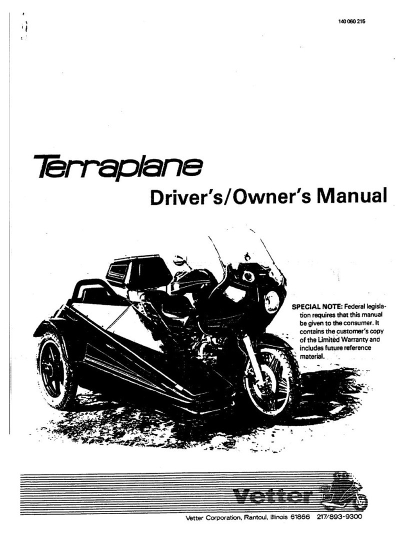 Vetter Terraplane Driver's/owner's manual
