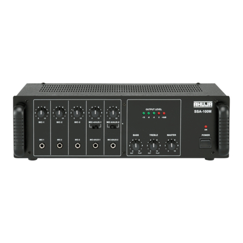 Ahuja SSA-250 M Operation manual