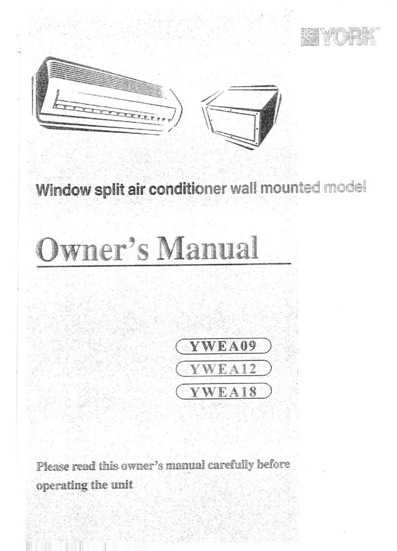 York YWEA09 User manual