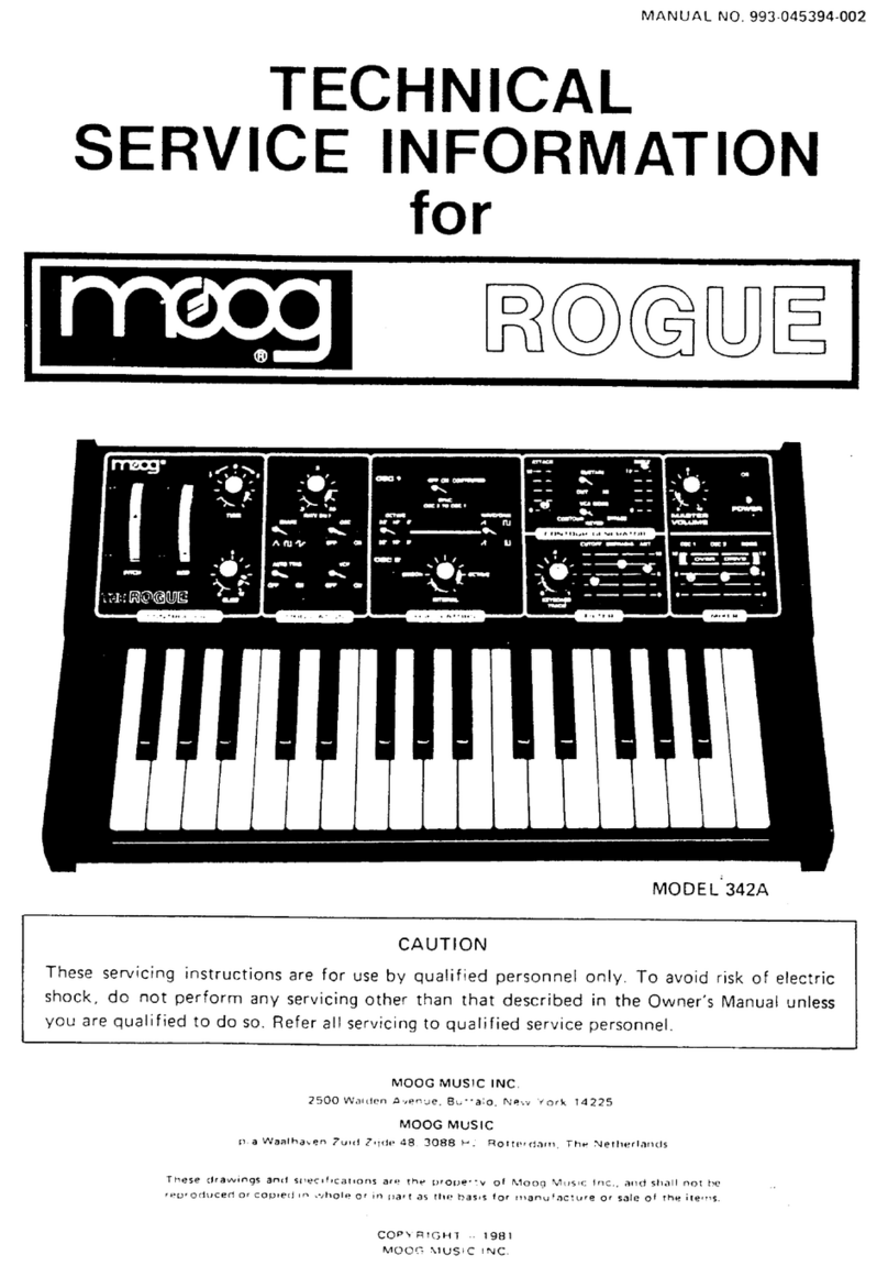 Moog Rogue 342A Operating and installation instructions Moog Rogue 342A Operating and installation instructions