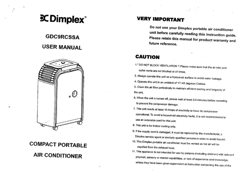 Dimplex GDC9RCSSA User manual