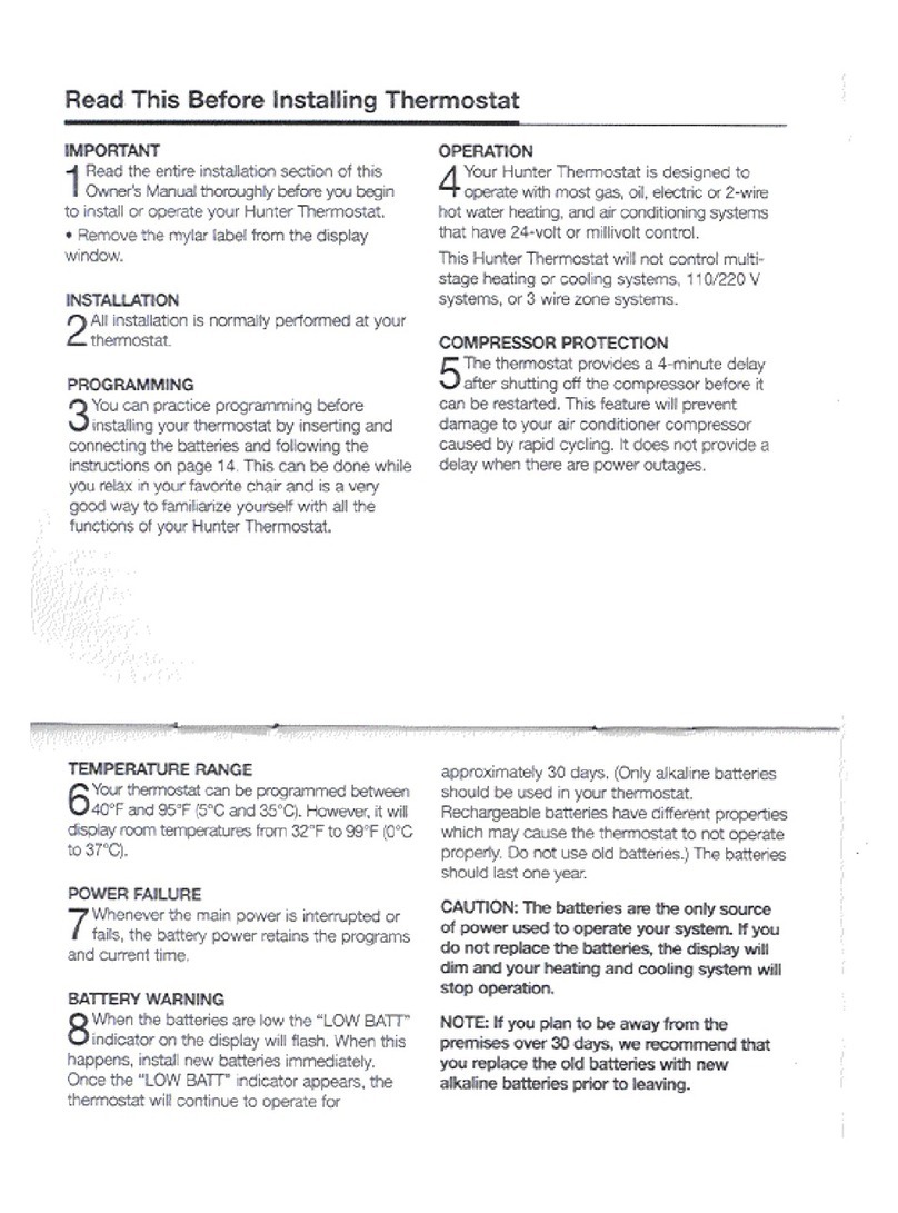 Hunter 42999 user manual