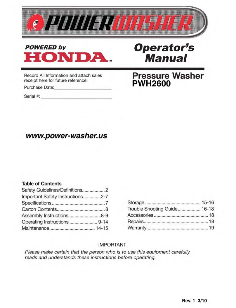 PowerWasher PWH2600 User manual