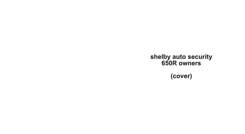 Shelby 650R User manual
