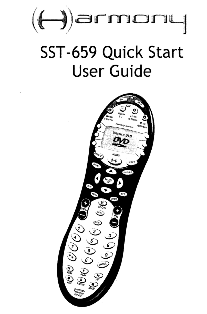 Harmony SST-659 Setup guide