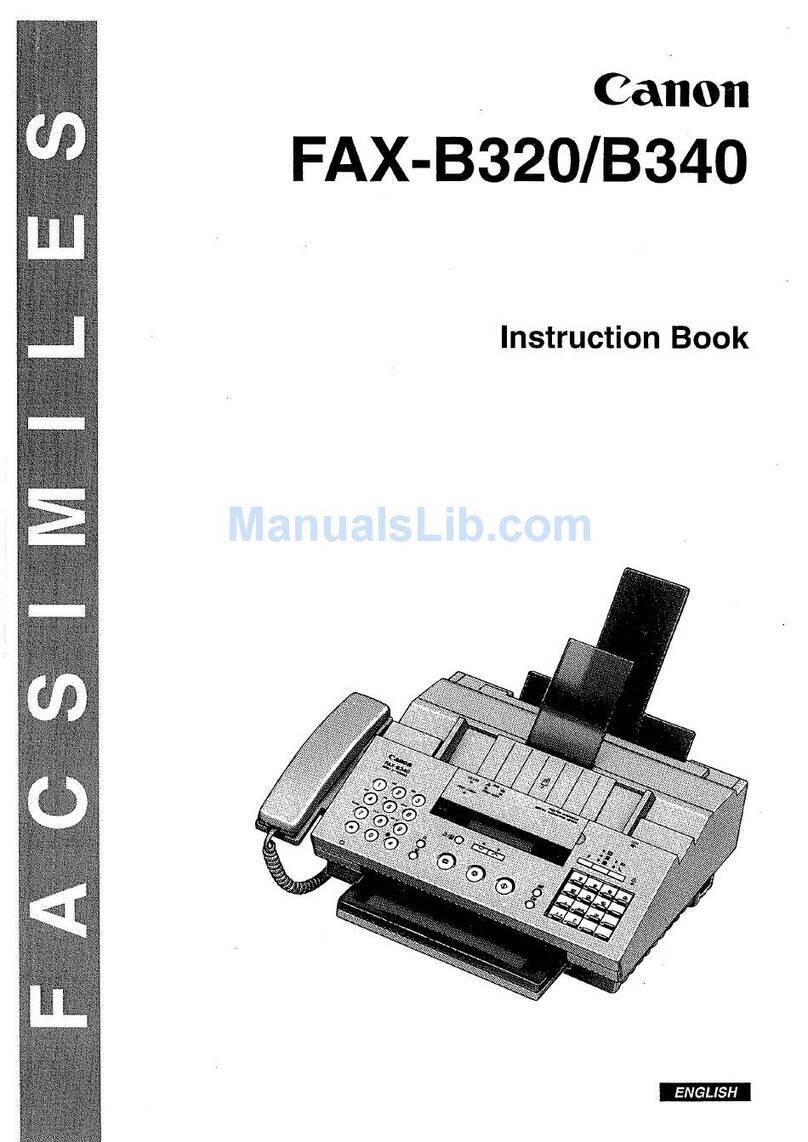 Canon FAX-B320 User manual