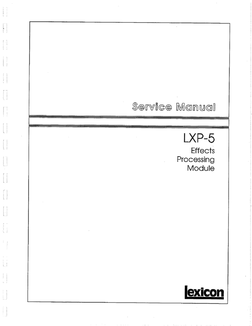 Lexicon LXP-5 Service manual