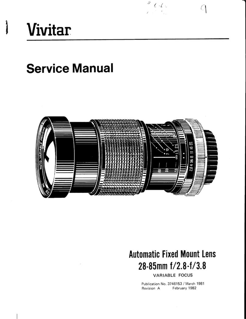 Vivitar 28-85mm f/2.8-3.8 User manual
