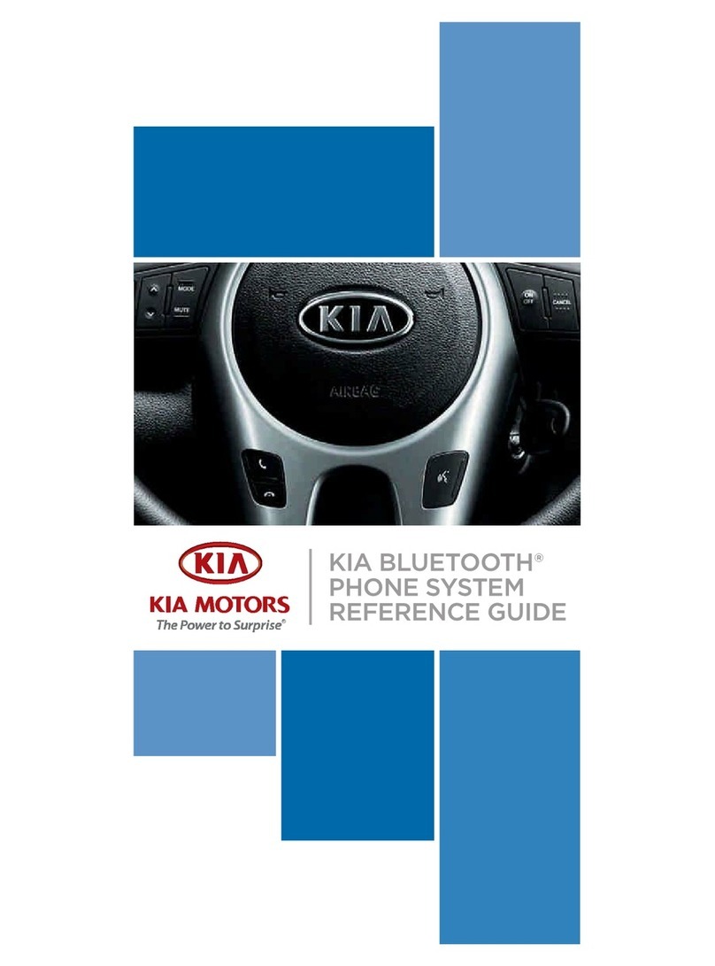 Kia Bluetooth Phone System 2010 reference guide