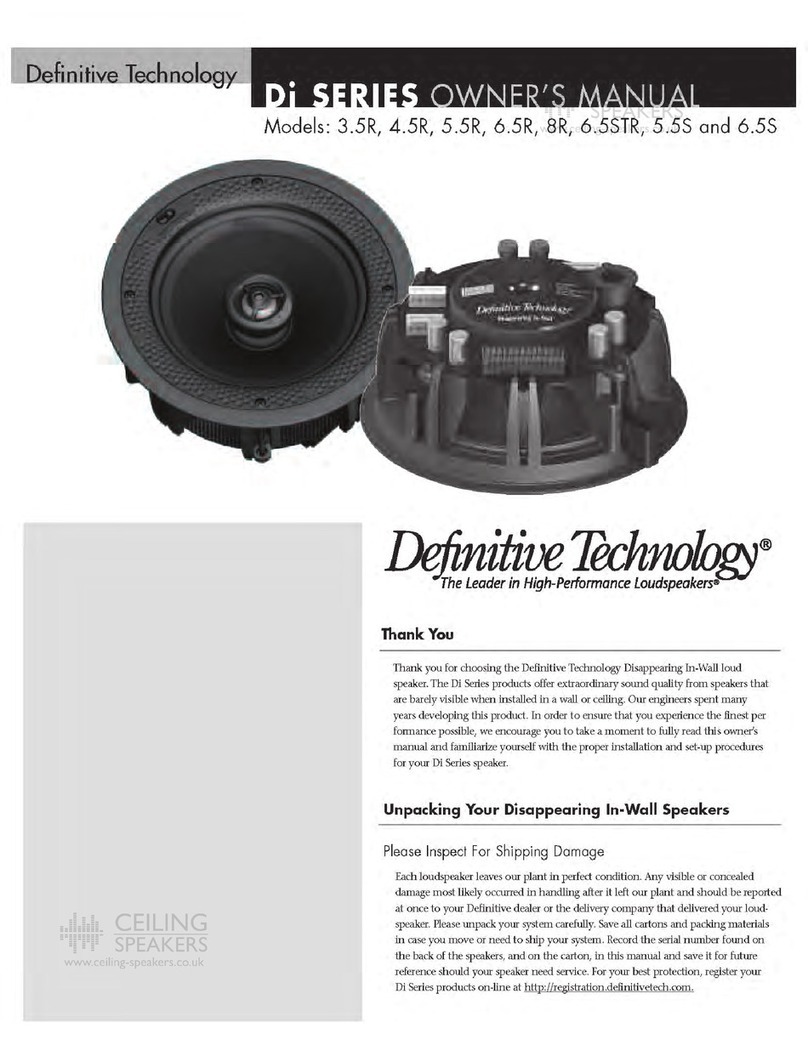 Definitive Technology 3.5R User manual
