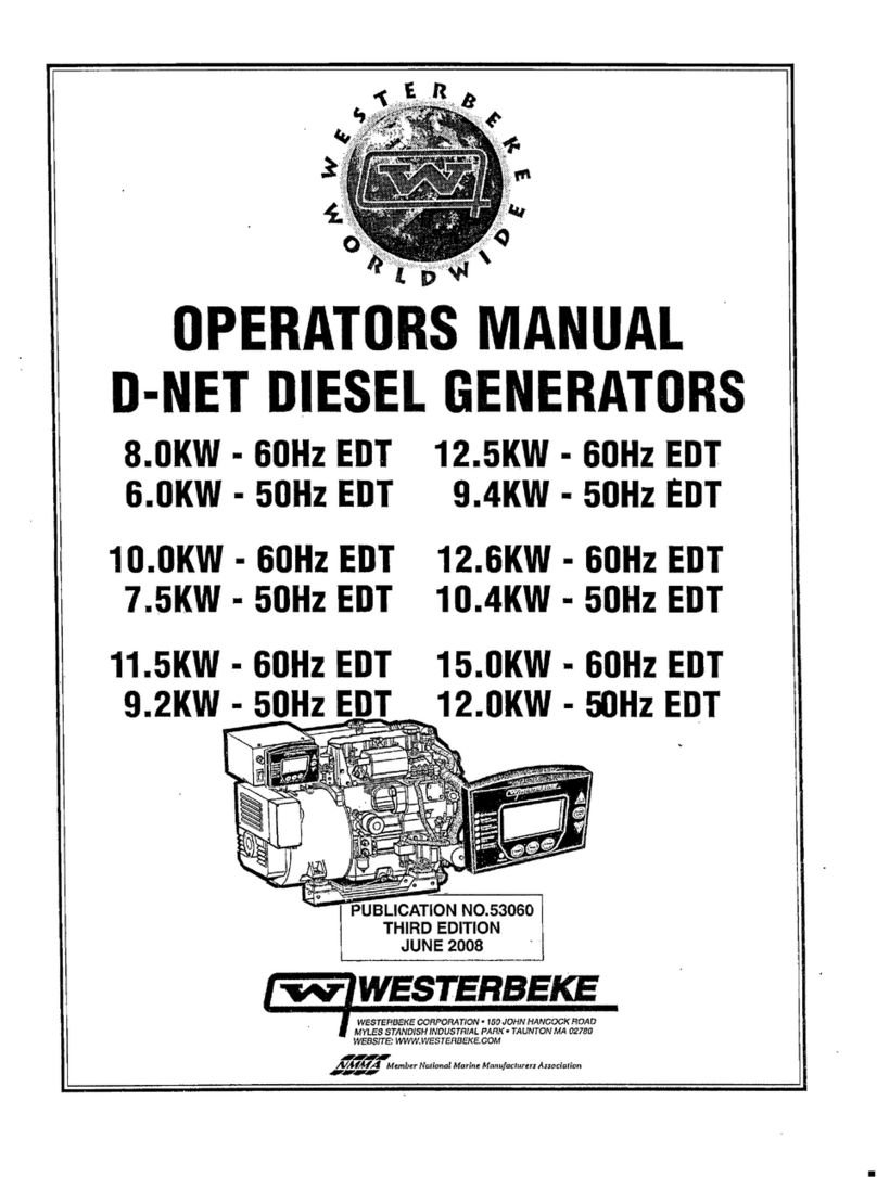 Westerbeke EDT Series Operator's manual