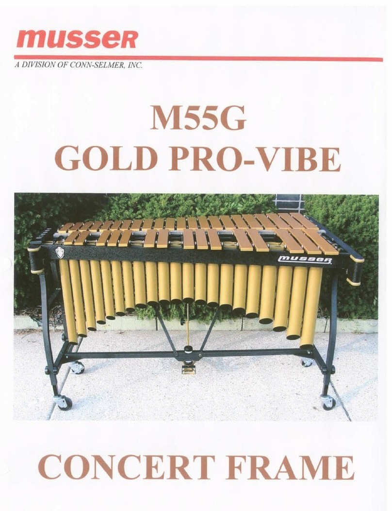 Musser M55G Gold Pro-Vibe user manual