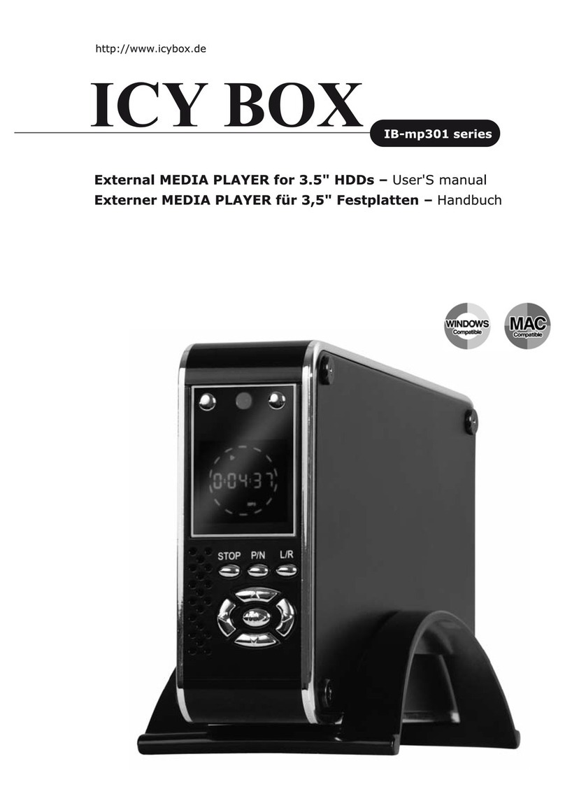 Icy Box IB-mp301 Series user manual