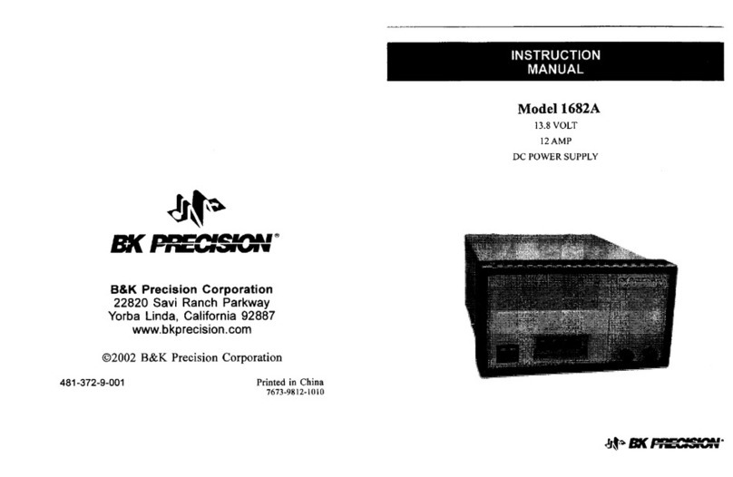 B+K precision 1682A instruction manual