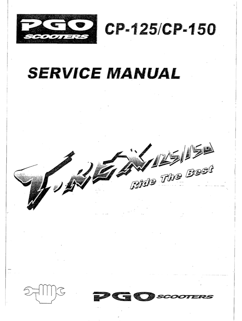 PGO T-REX 125 User manual