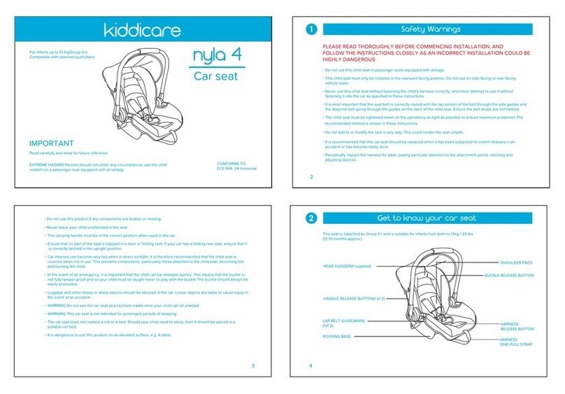 Kiddicare nyla 4 User manual