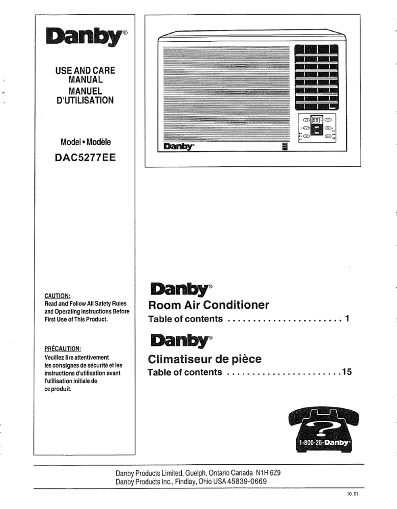 Danby DAC5277EE User manual