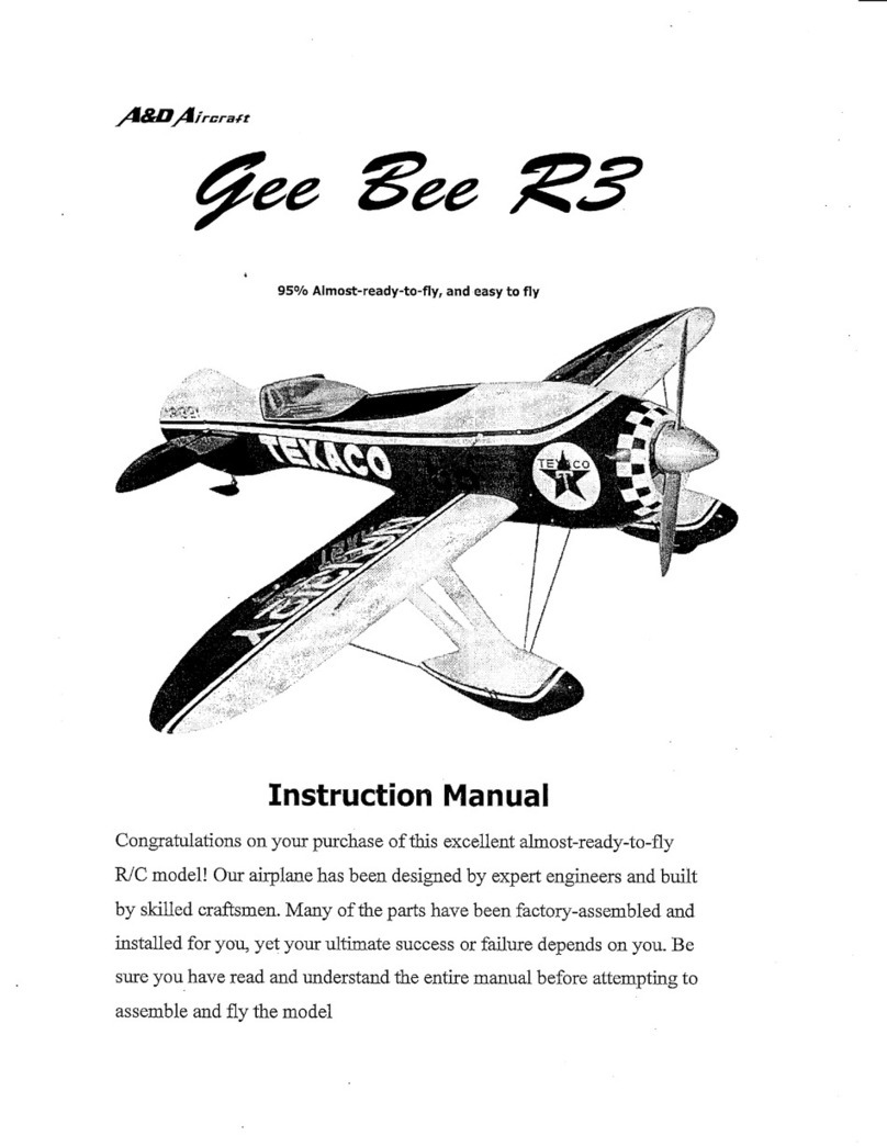 A&D Aircraft Gee Bee R3 instruction manual