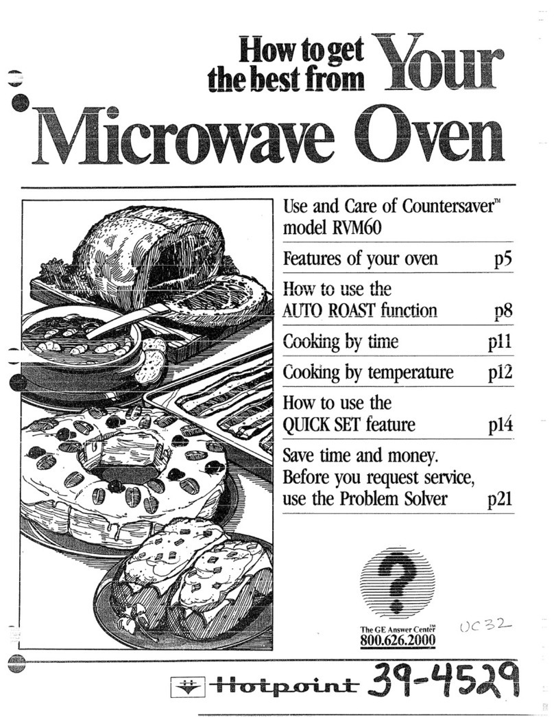 Hotpoint Countersaver RVM60 Installation instructions