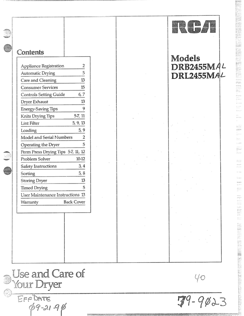RCA DRB2455MAL Installation instructions