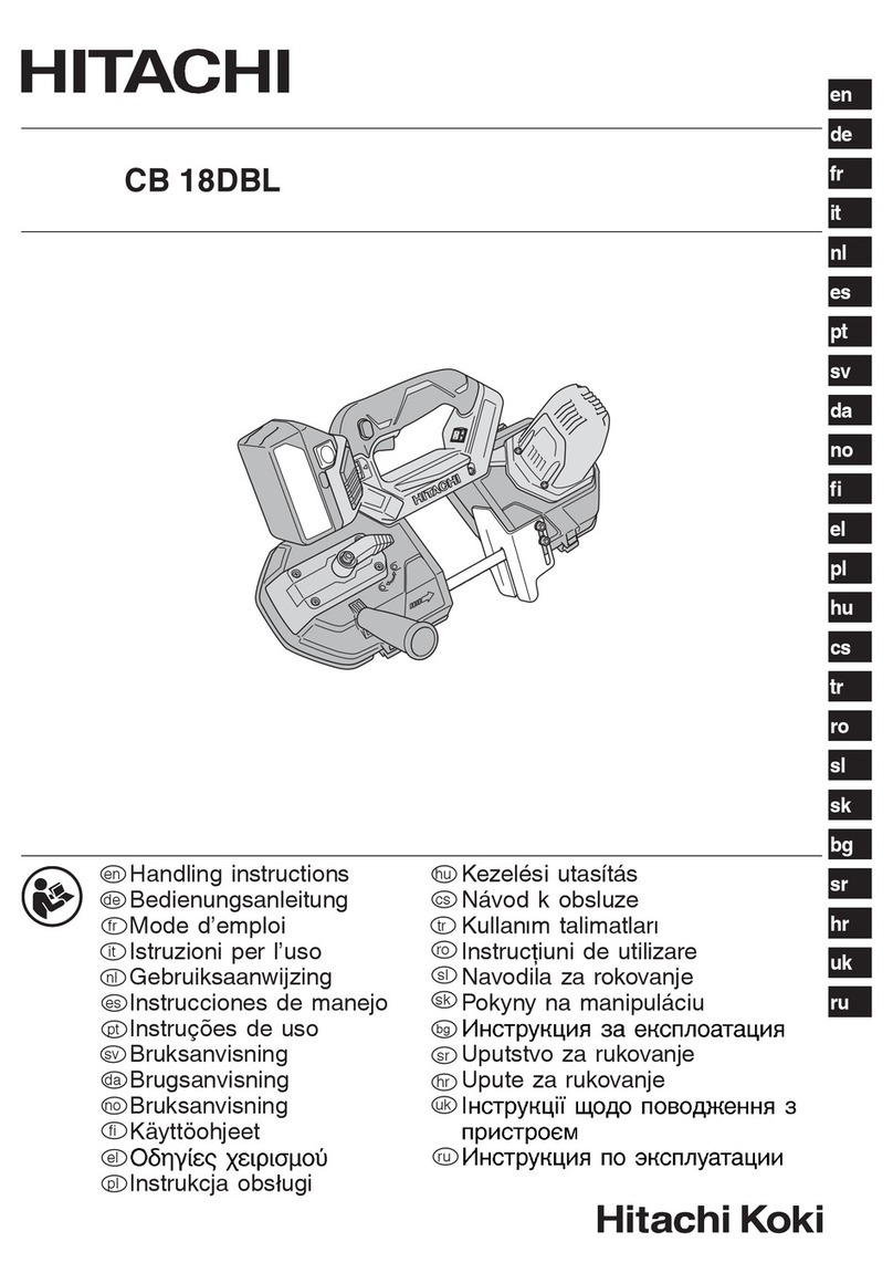 Hitachi CB 18DBL User manual