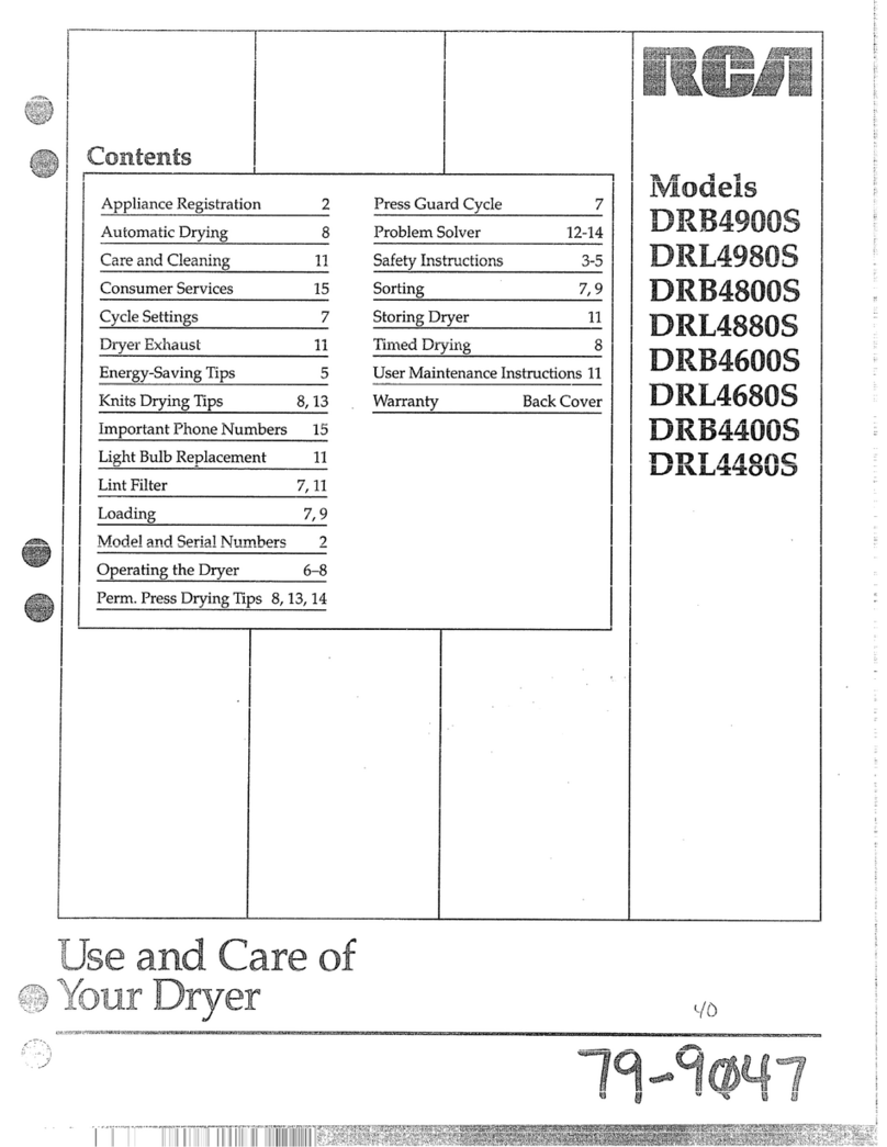 RCA DRB4900S Installation instructions