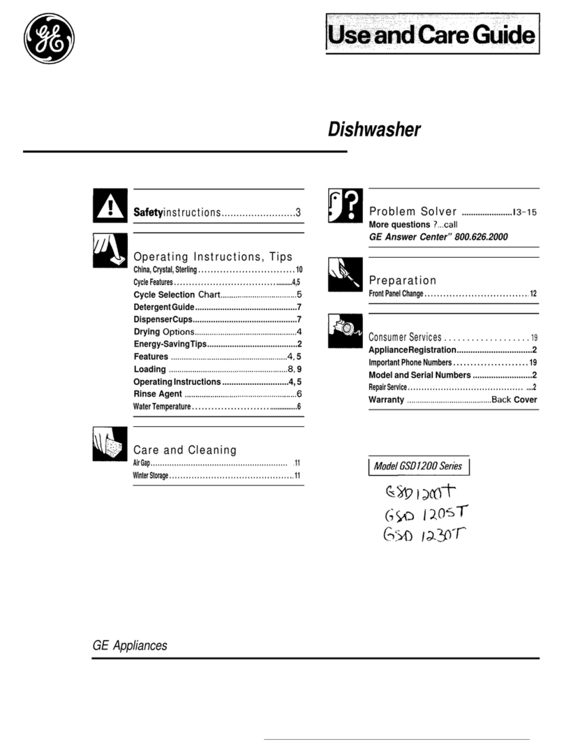 GE GSD1200 User manual