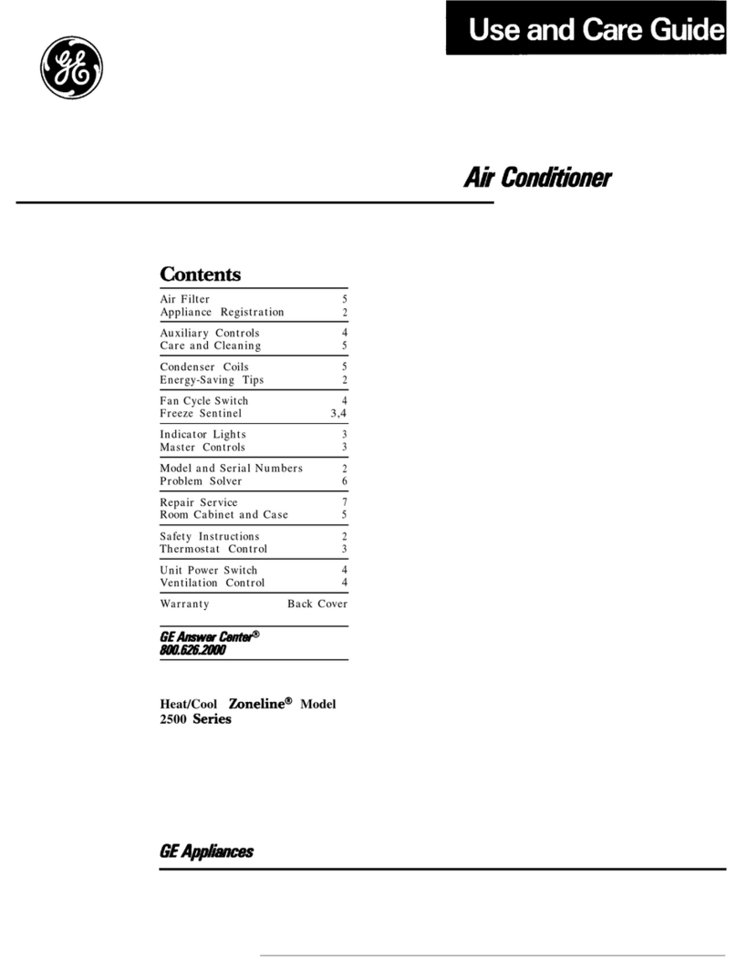 GE Zoneline 2500 User manual