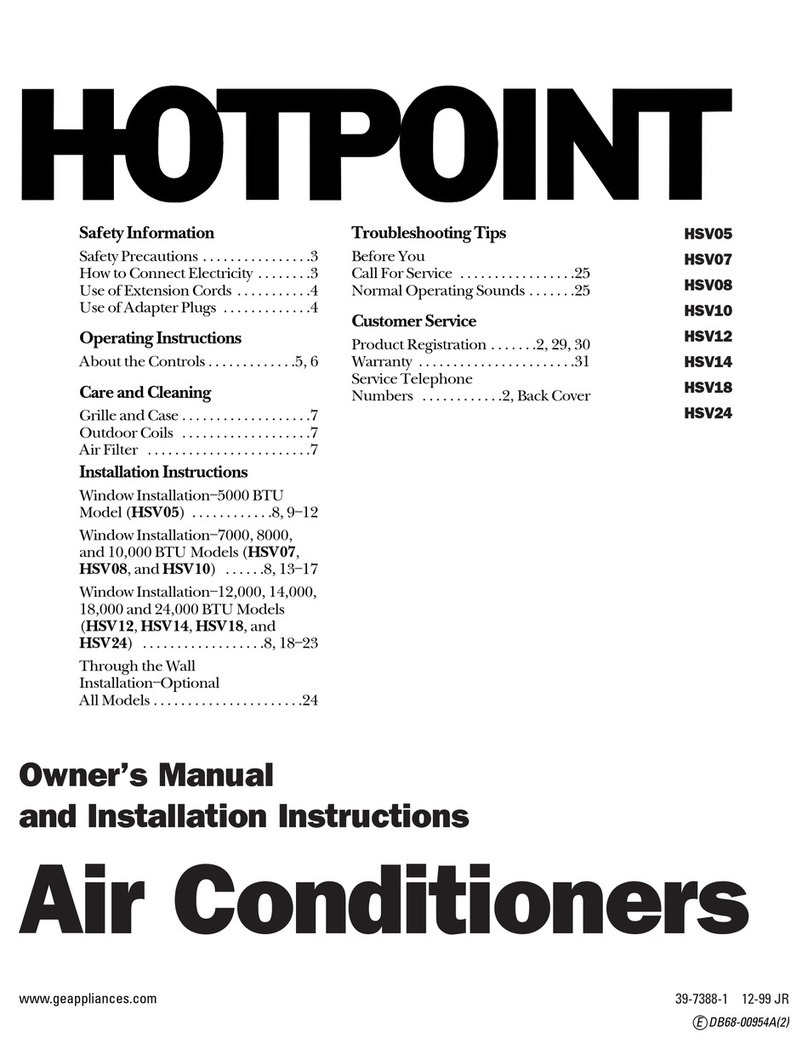 Hotpoint HSV05 Operating instructions