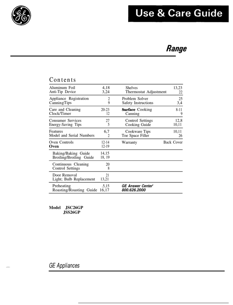 GE JSC26GP Owner's manual