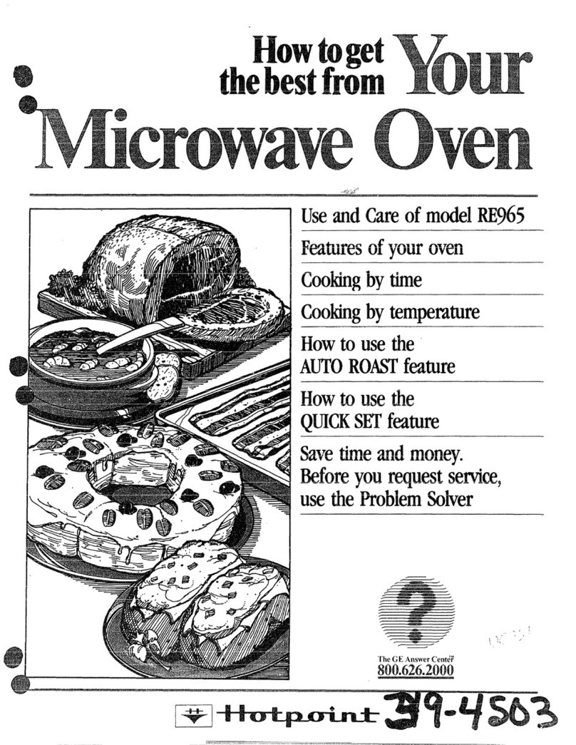 Hotpoint RE965 Use and care