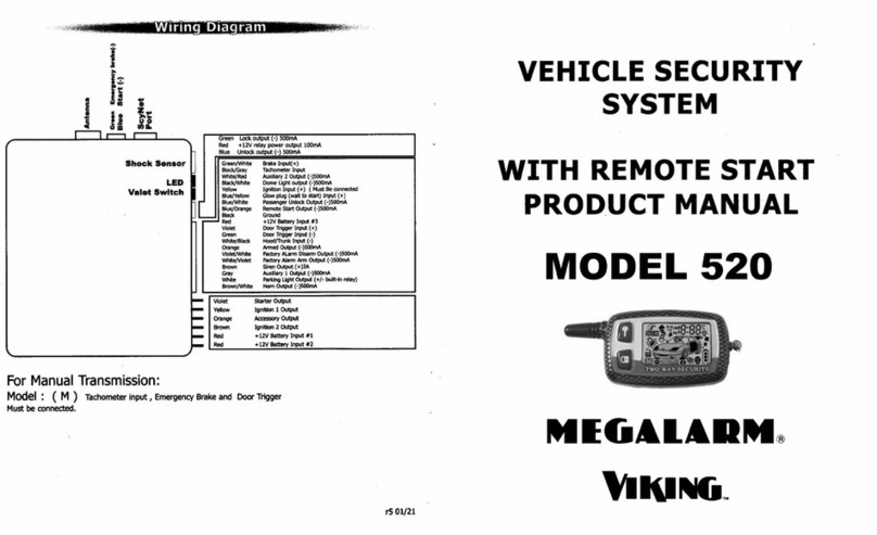 Megalarm 520 User manual
