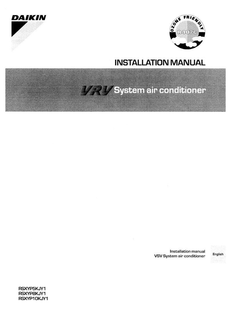 Daikin RSXYP5KJY1 User manual