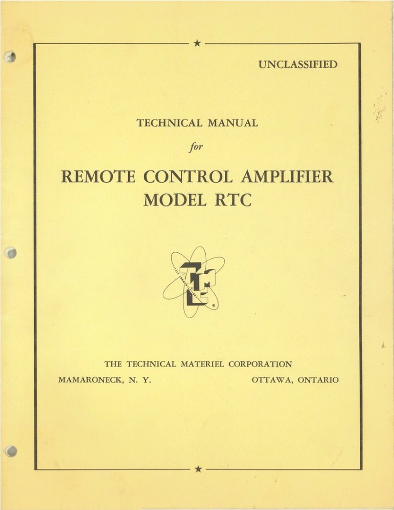 Technical Materiel Corporation RTC Technical manual