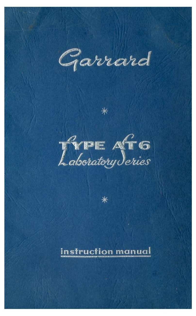 Garrard AT6 instruction manual