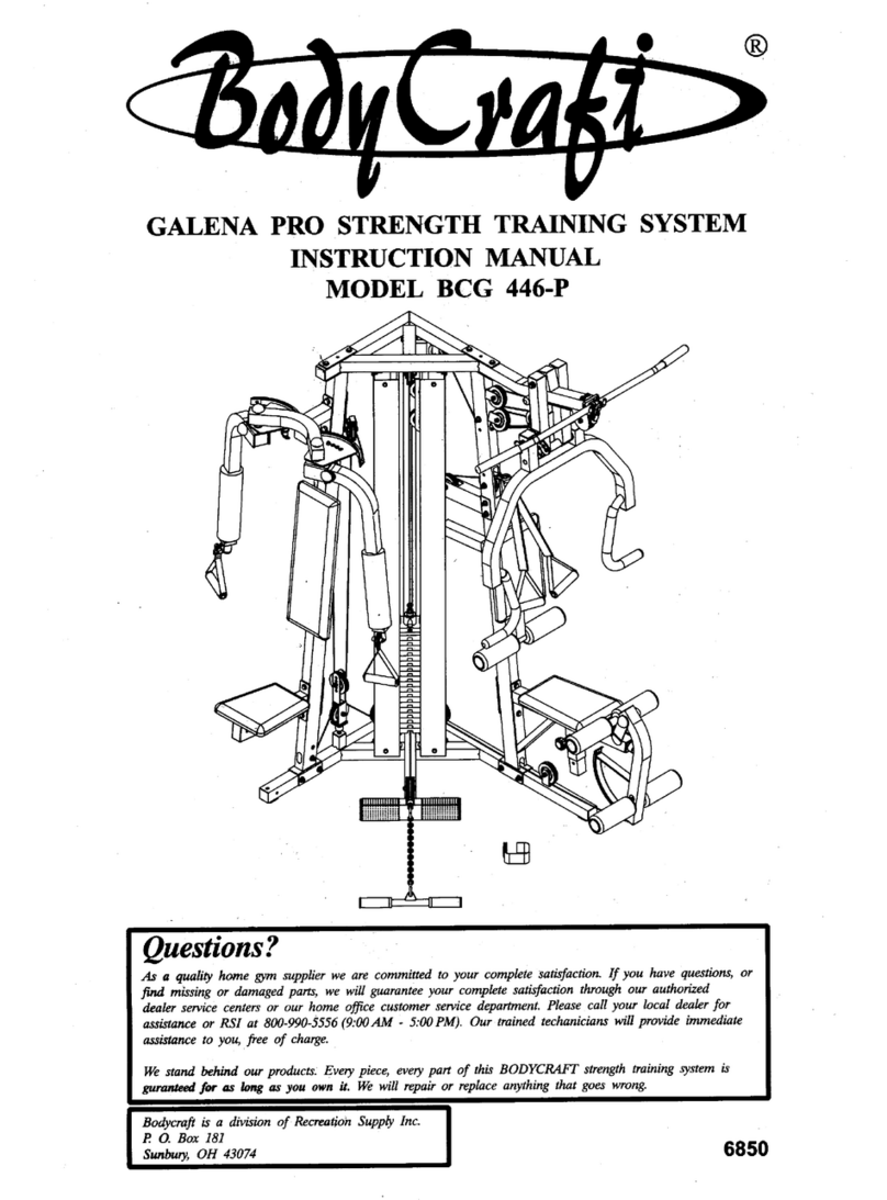 Body Craft BCG 446-P instruction manual
